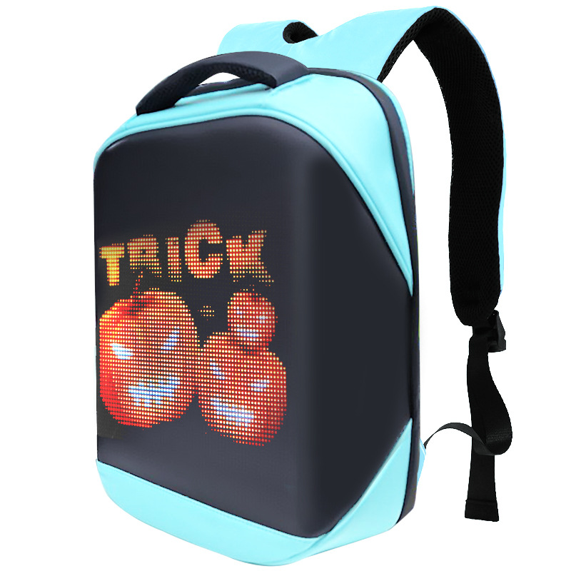 led backpack blue